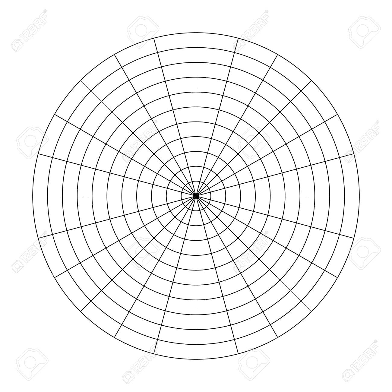 Polar Grid Of 10 Concentric Circles And 15 Degrees Steps Blank Vector Polar Graph Paper Stock Photo Picture And Royalty Free Image Image 110609191 Polar Grid Of 10 Concentric Circles And 15 Degrees Steps Blank Vector Polar Graph Paper Stock Photo Picture And Royalty Free Image Image 110609191