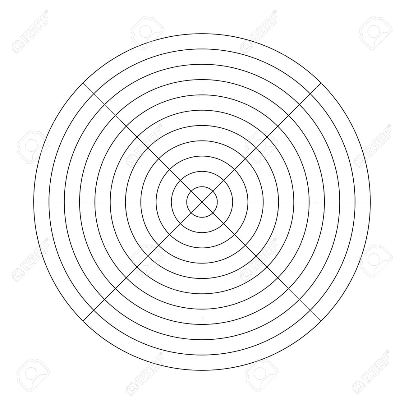 Free Polar Graph Paper