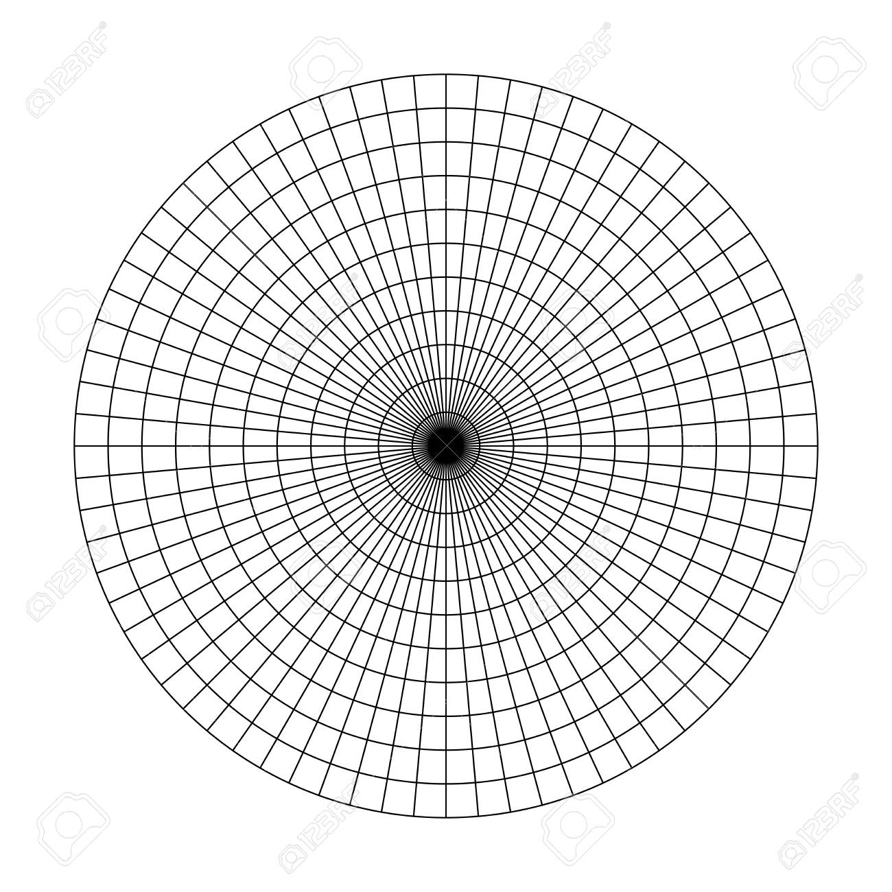 Polar Grid Of 10 Concentric Circles And 5 Degrees Steps Blank Vector Polar Graph Paper Stock Photo Picture And Royalty Free Image Image 108972759  Polar Grid Of 10 Concentric Circles And 5 Degrees Steps Blank Vector Polar Graph Paper Stock Photo Picture And Royalty Free Image Image 108972759