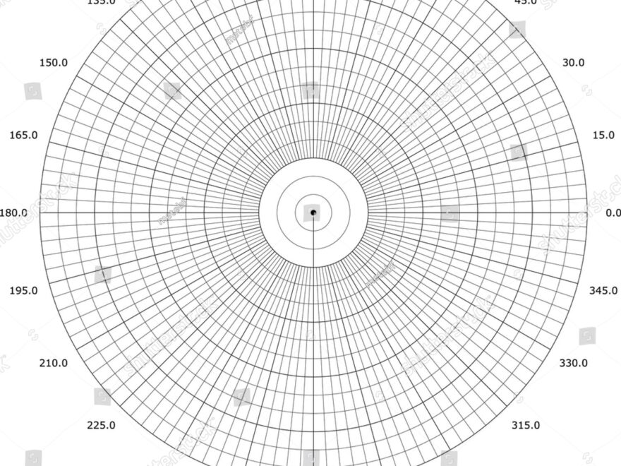 Precision Polar Graph Paper 3 degree Angular 2490512863 Shutterstock