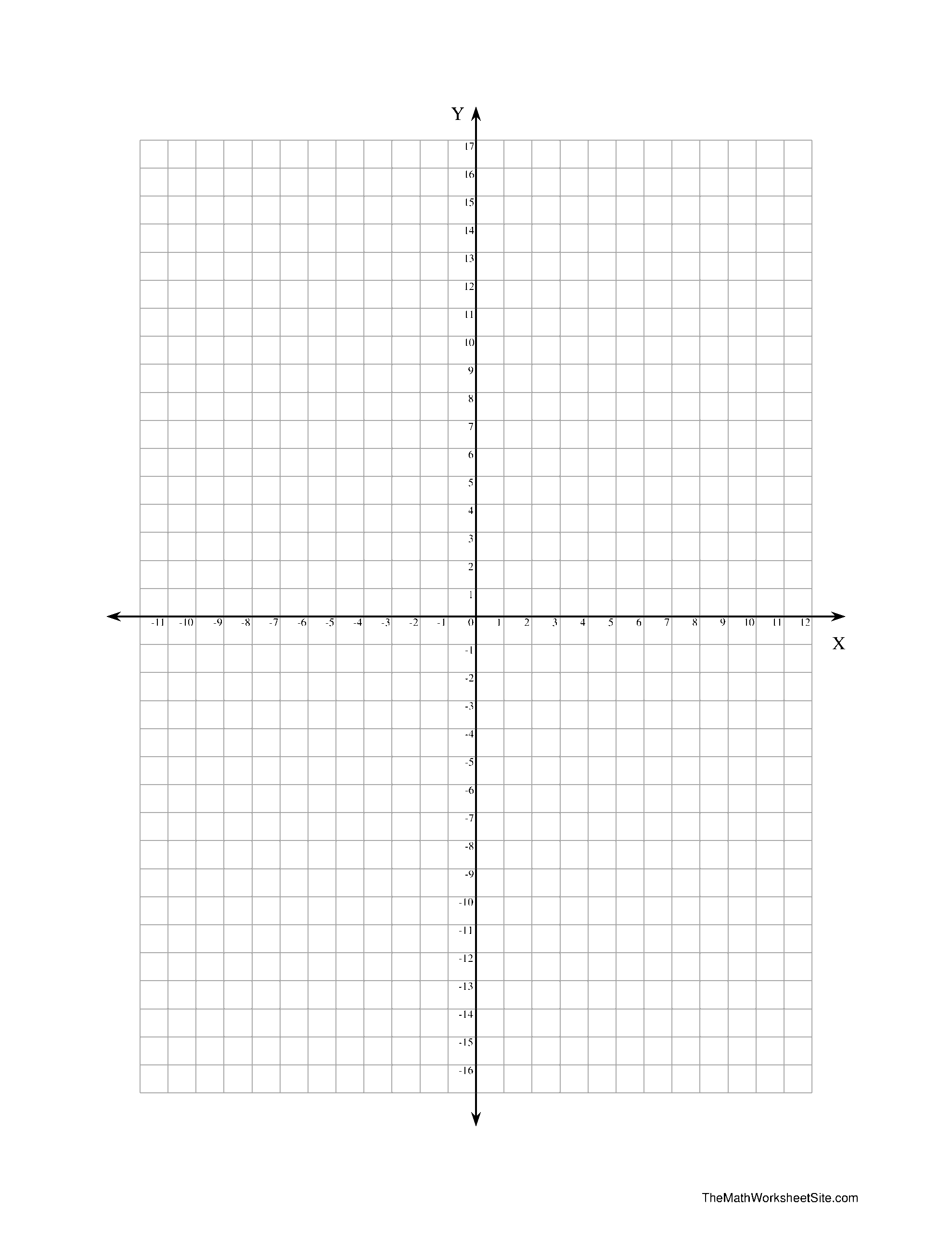 Printable Coordinate Graph Paper Gratis