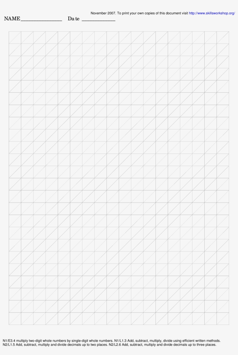 Free Printable Diagonal Graph Paper