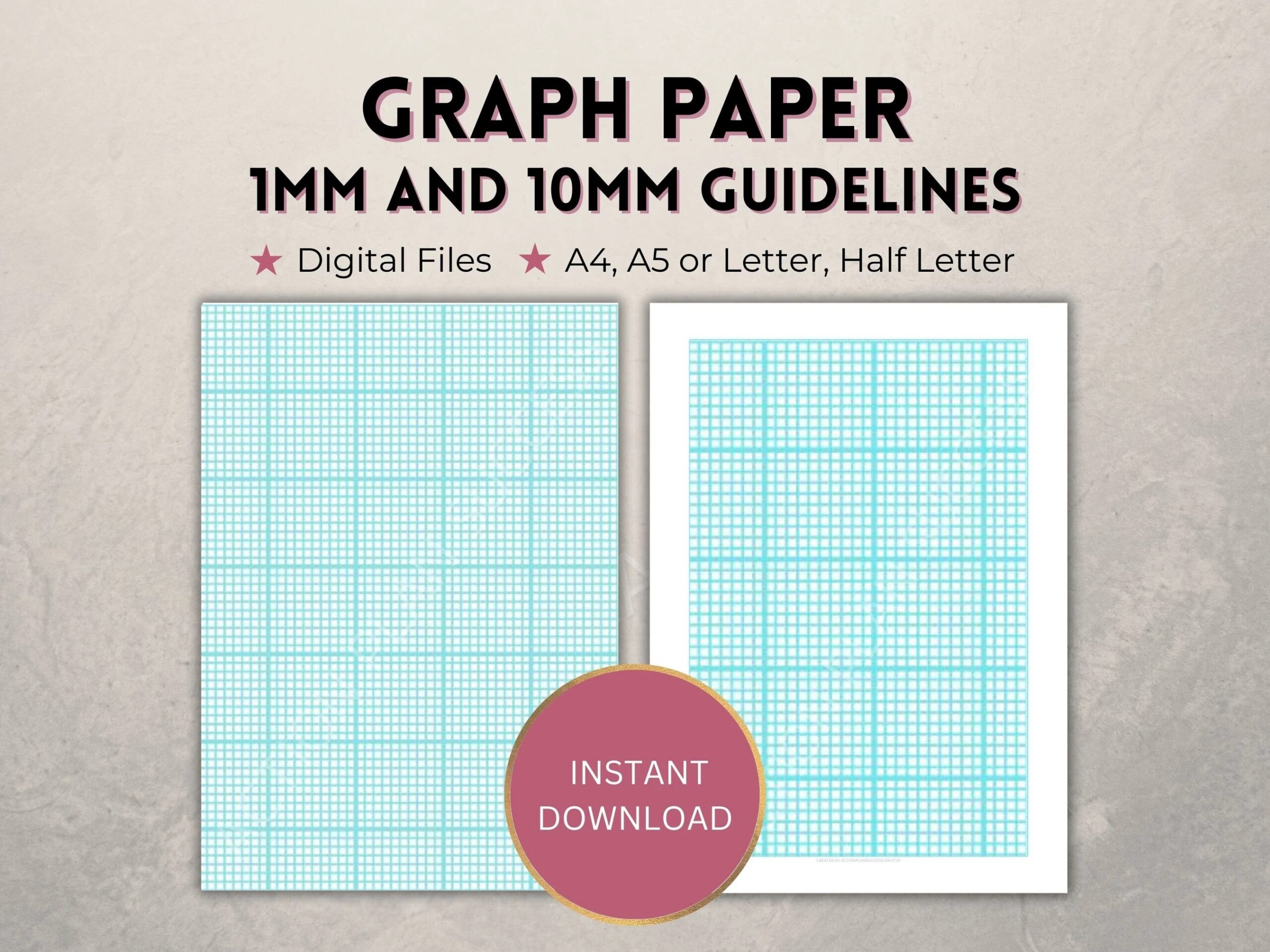 Textbook Green Graph Paper Printable A4