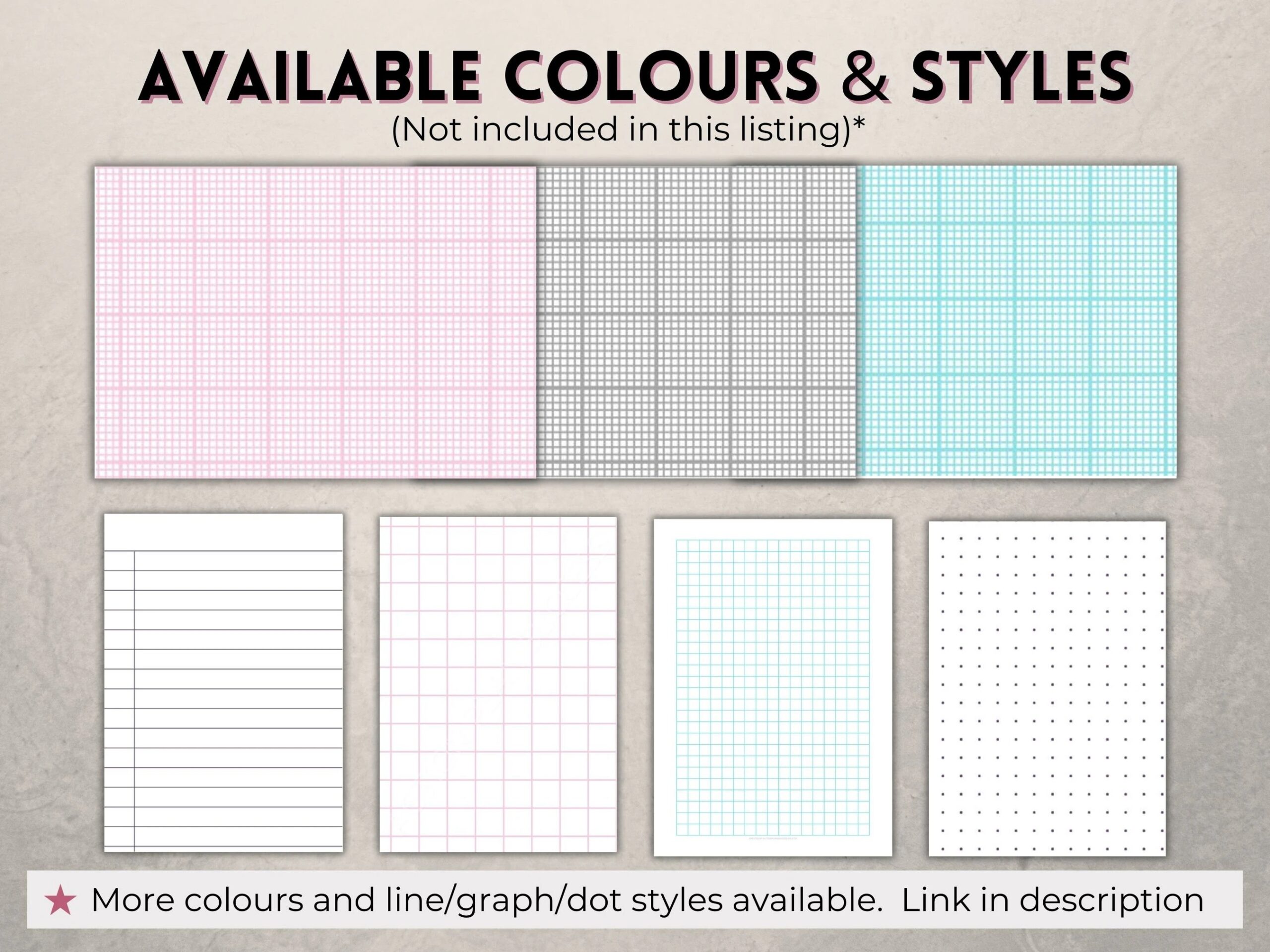 Printable Graph Paper 1mm And 10mm 1cm Guideline Grid Template Full Page And Margins Digital PDF Instant Download A4 a5 letter half Etsy