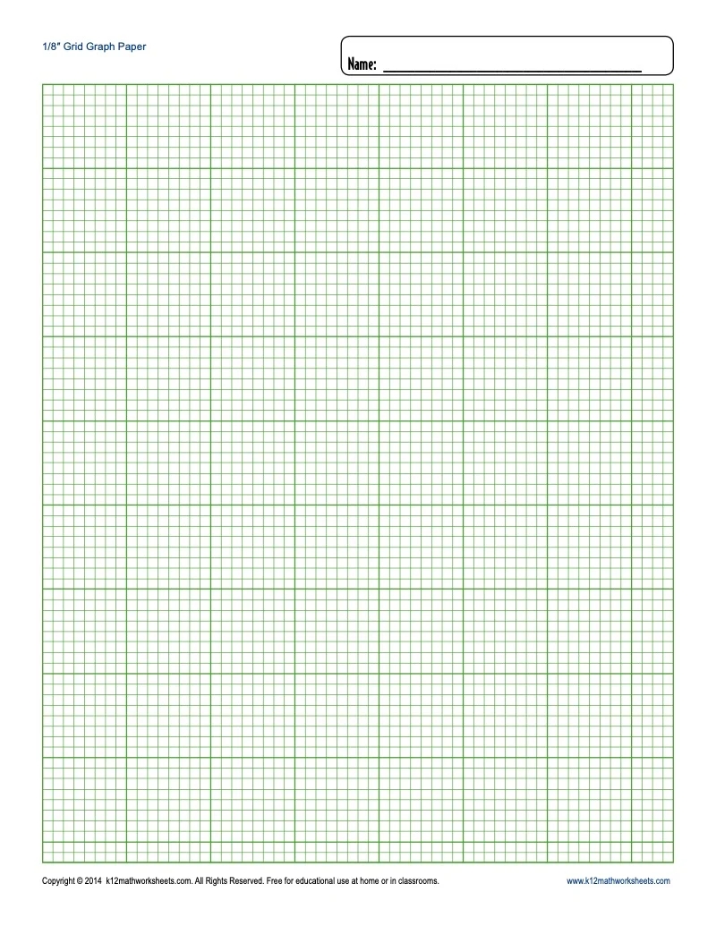 1 8th Inch Graph Paper
