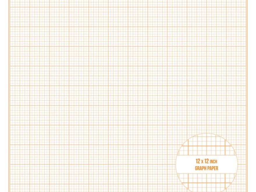 Printable Graph Paper Inch Size Royalty Free Vector Image