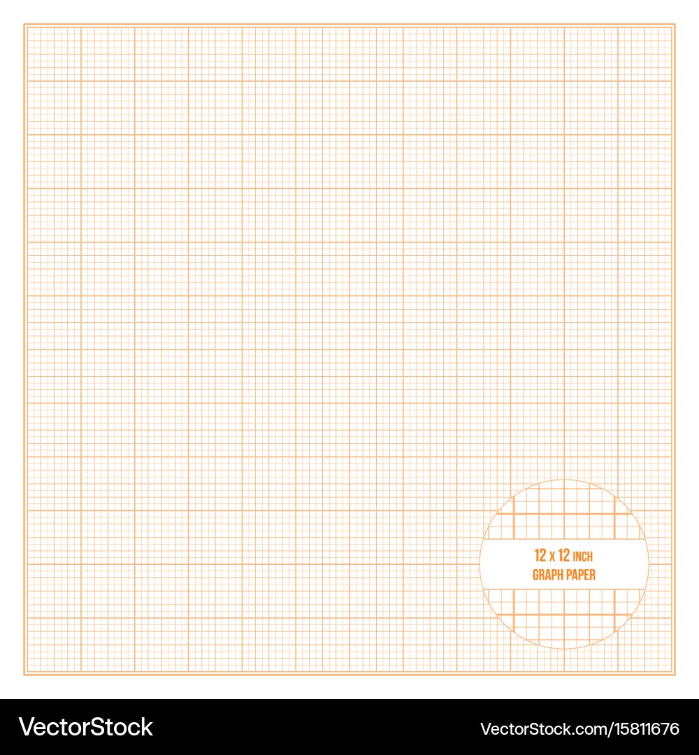 Printable Graph Paper Inch Size Royalty Free Vector Image