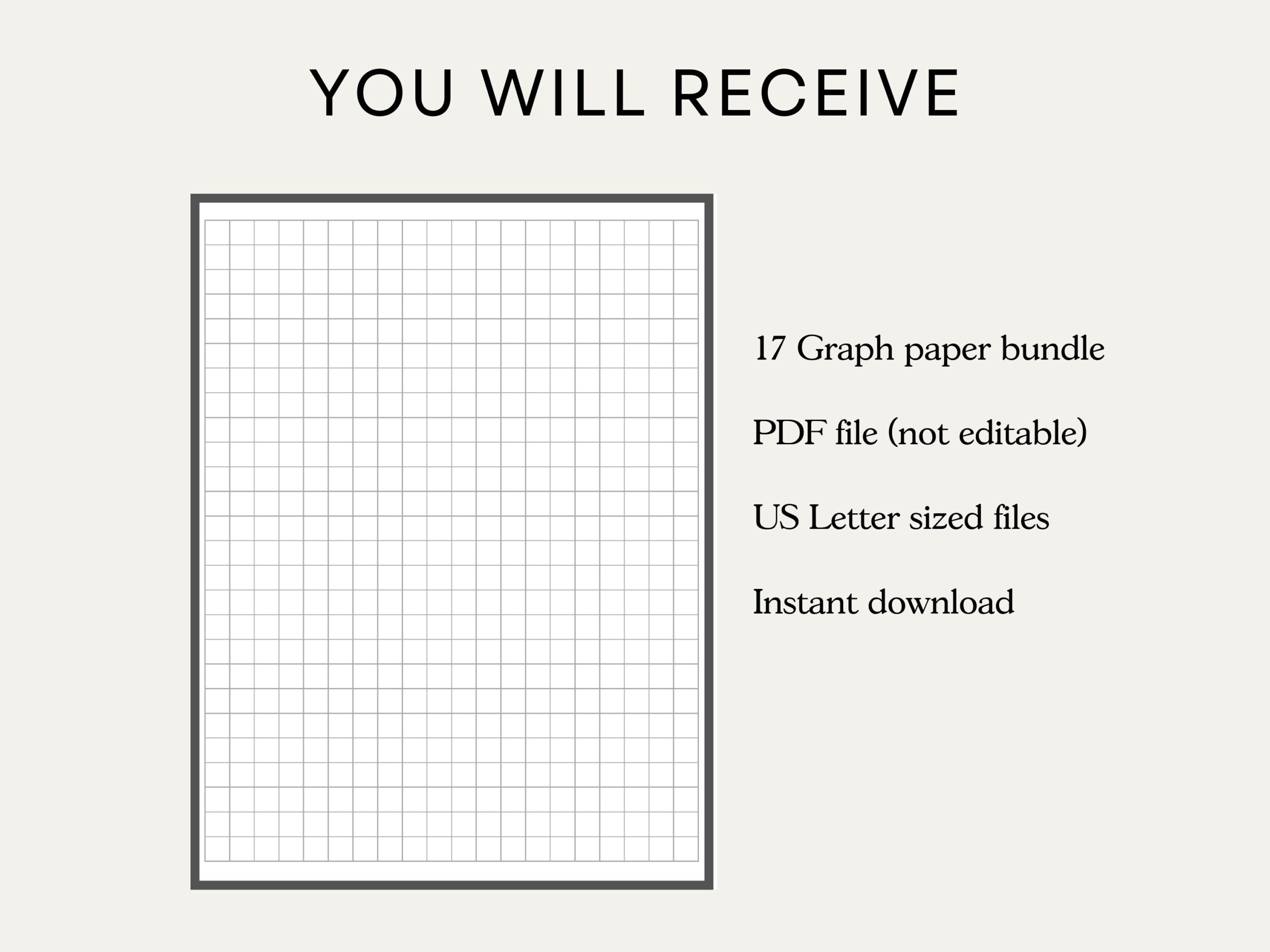 Printable Graph Paper PDF Dot Grid Paper Bullet Paper Grid Paper Digital Graph Paper Journal Graph Paper Graphing Paper Etsy