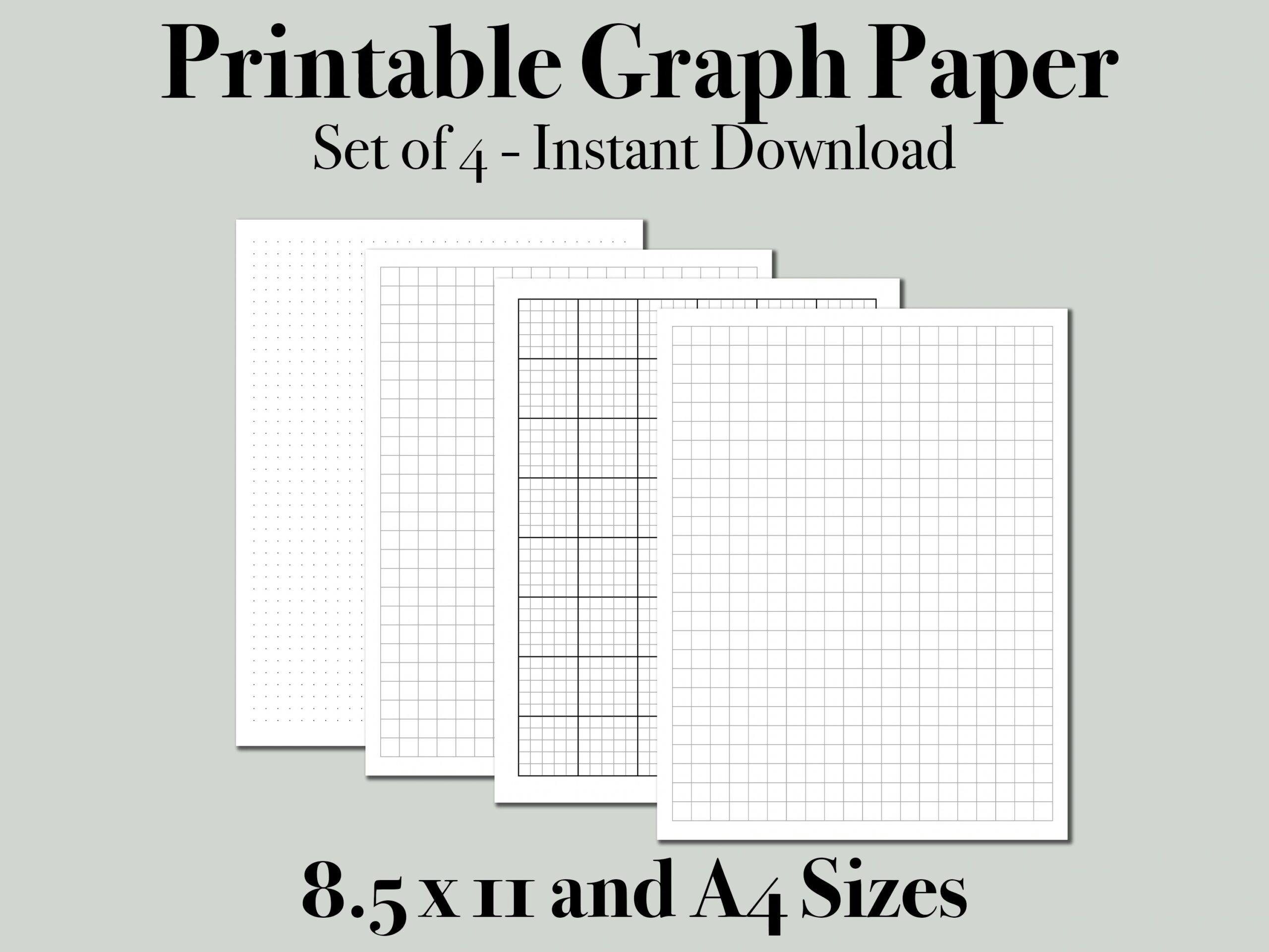 Printable Graph Paper PDF Dot Grid Paper Bullet Paper Grid Paper Digital Graph Paper Journal Graph Paper Graphing Paper Etsy