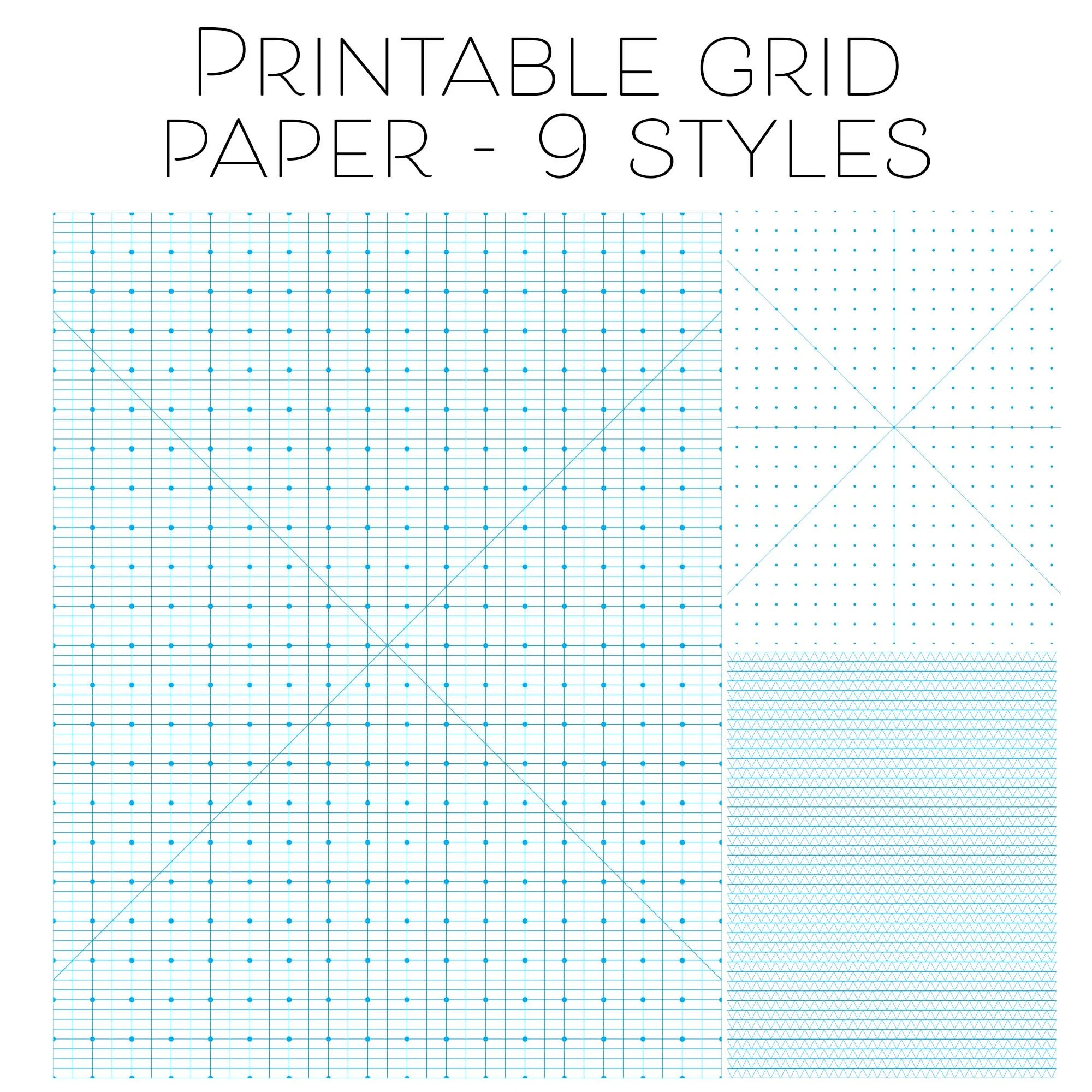 Printable Grid Paper PDF Dot Grid Graphing Paper Digital Graph Paper Digital Download Coloring Page Sketch Paper Logo Sheet Bundle Notepaper Etsy