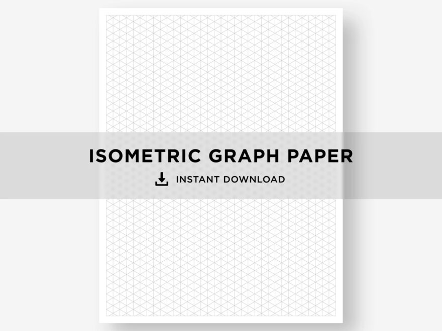 Printable Isometric Grid Graph Paper Etsy