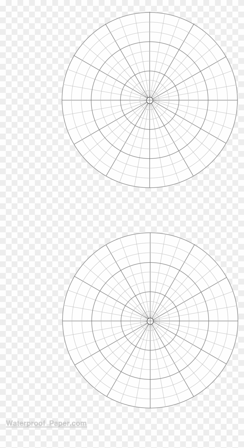 Polar Coordinate Graph Paper Logarithmic