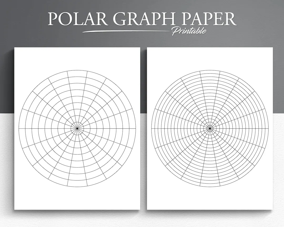 Printable Polar Graph Paper Circular Graph Paper Radial Graph Paper Etsy Printable Polar Graph Paper Circular Graph Paper Radial Graph Paper Etsy