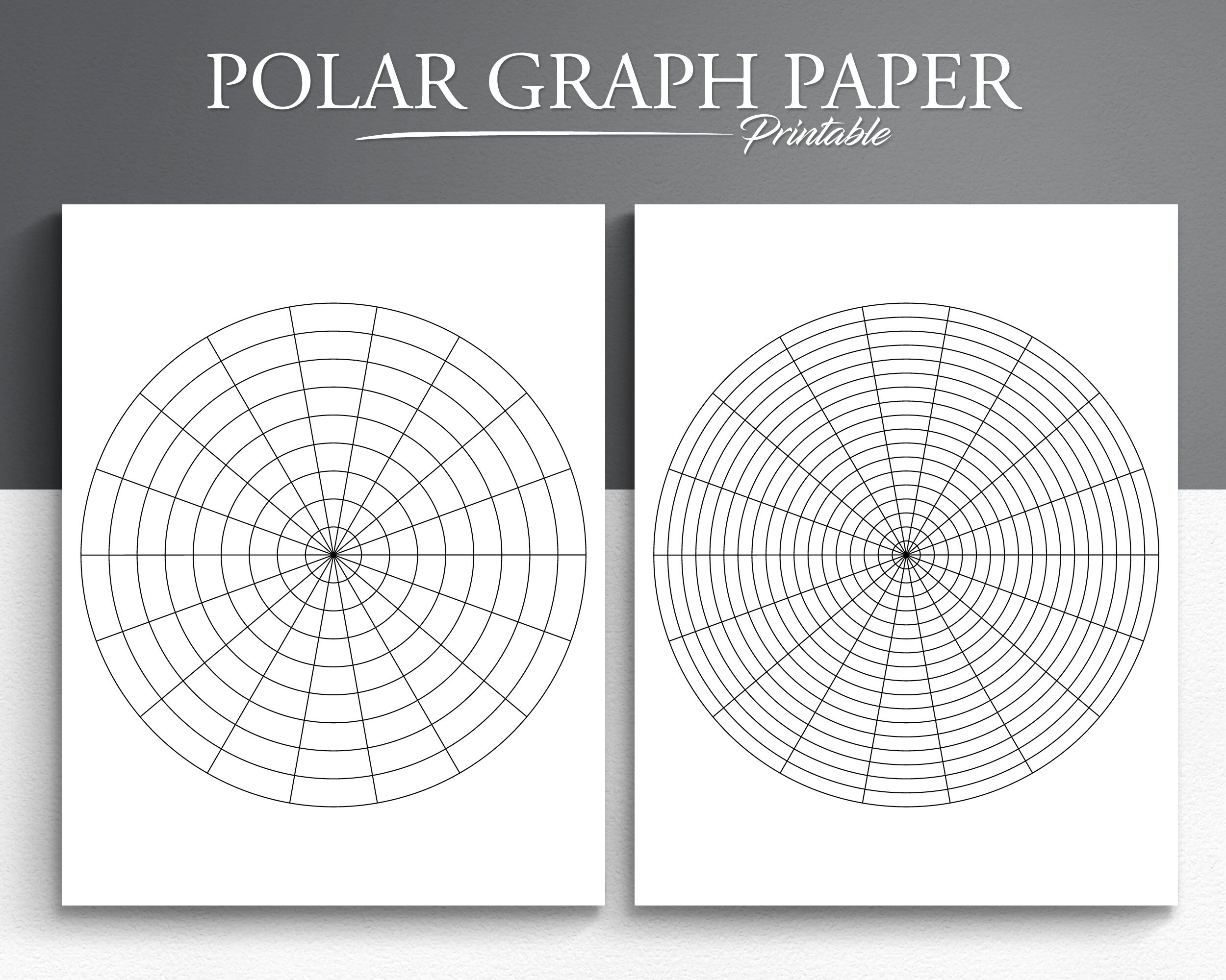 Polar Coordinates Graph Sheet Print
