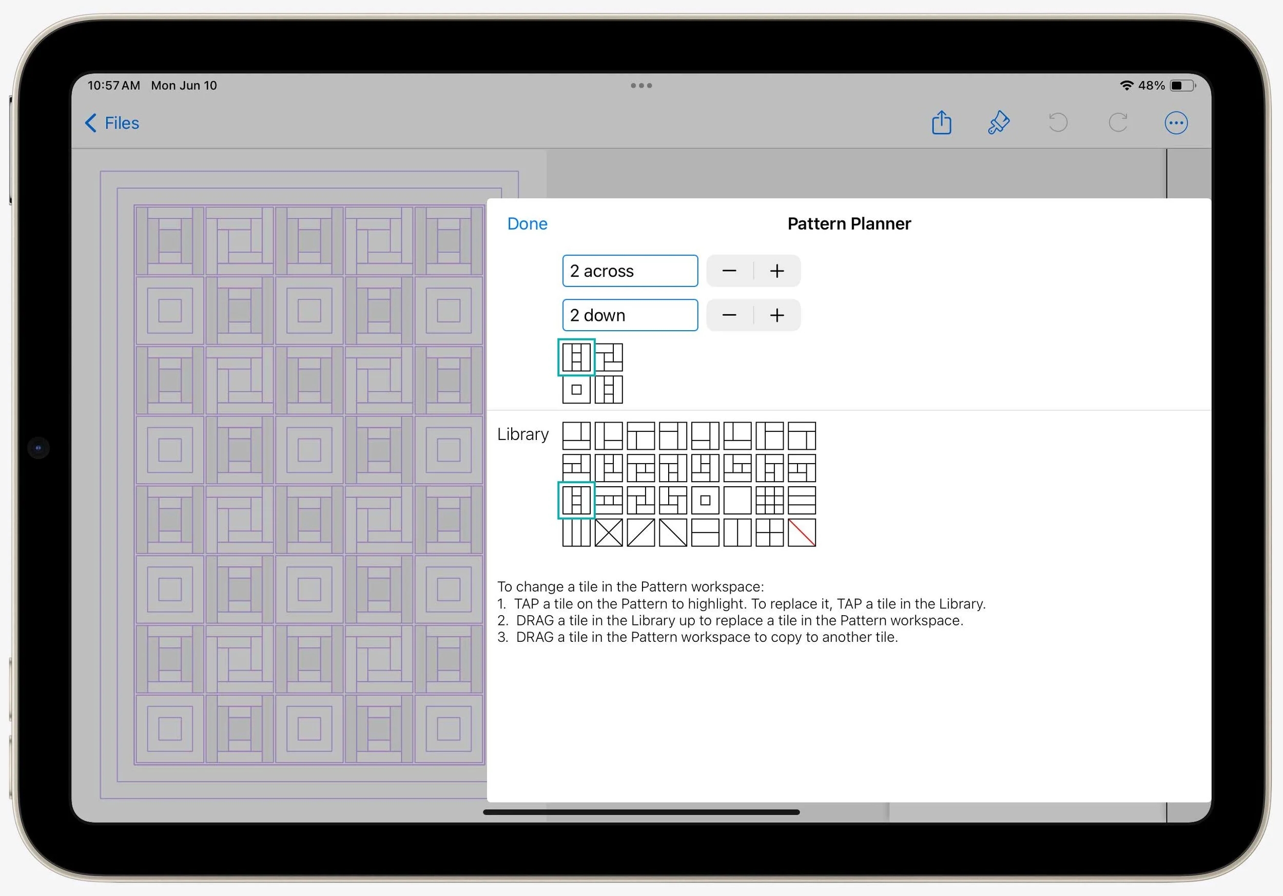Graph Paper Quilt Layout