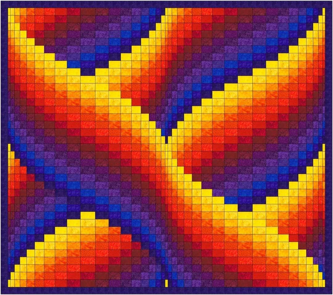 Ribbon Swirls Bargello Quilt Pattern Etsy