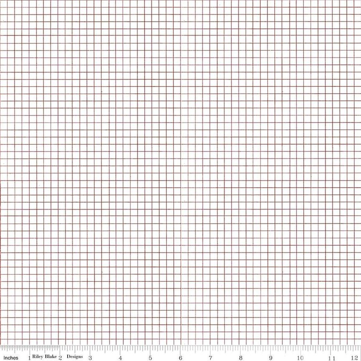 Riley Blake Sew Journal By J Wecker Frisch C13886 White Graph Paper 12 30 yd