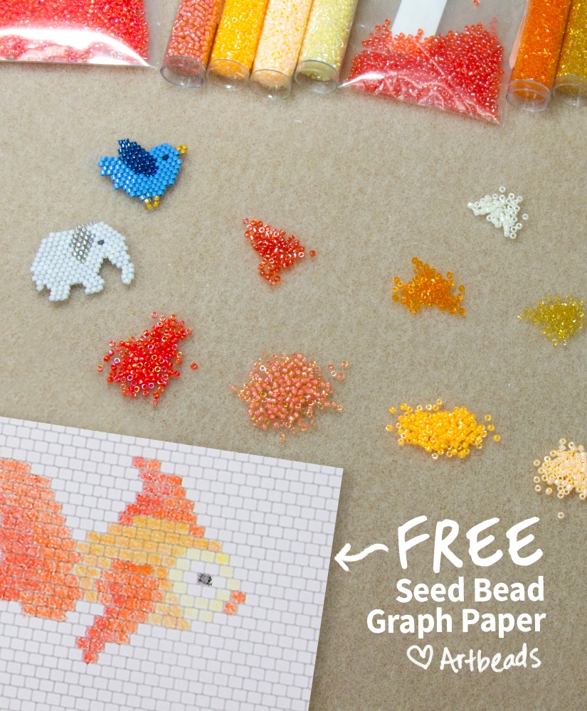 Fire Mountain Seed Bead Graph Paper