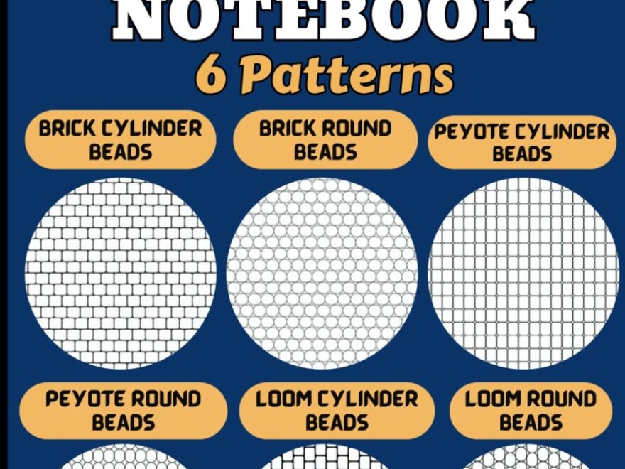 Seed Bead Graph Paper 6 Patterns Seed Bead Graph Paper Notebook For Your Beading Project Beading Graph Paper To Create Your Own Beadwork Design Round Beads Big Size