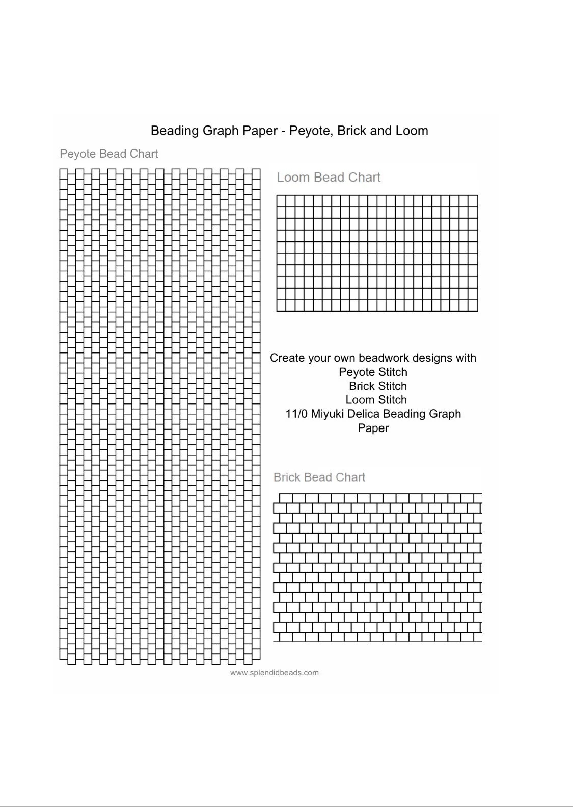 Beading Graph Paper For Super Duo Beads