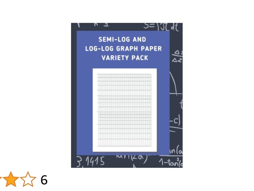 Semi Log And Log Log Graph Paper Variety Pack Ten Types Of Log Graph Paper With Ten Pages Of Each 100 Pages 8 5 X 11 Inches Engineering Mirsky 9798417867750 Amazon Books