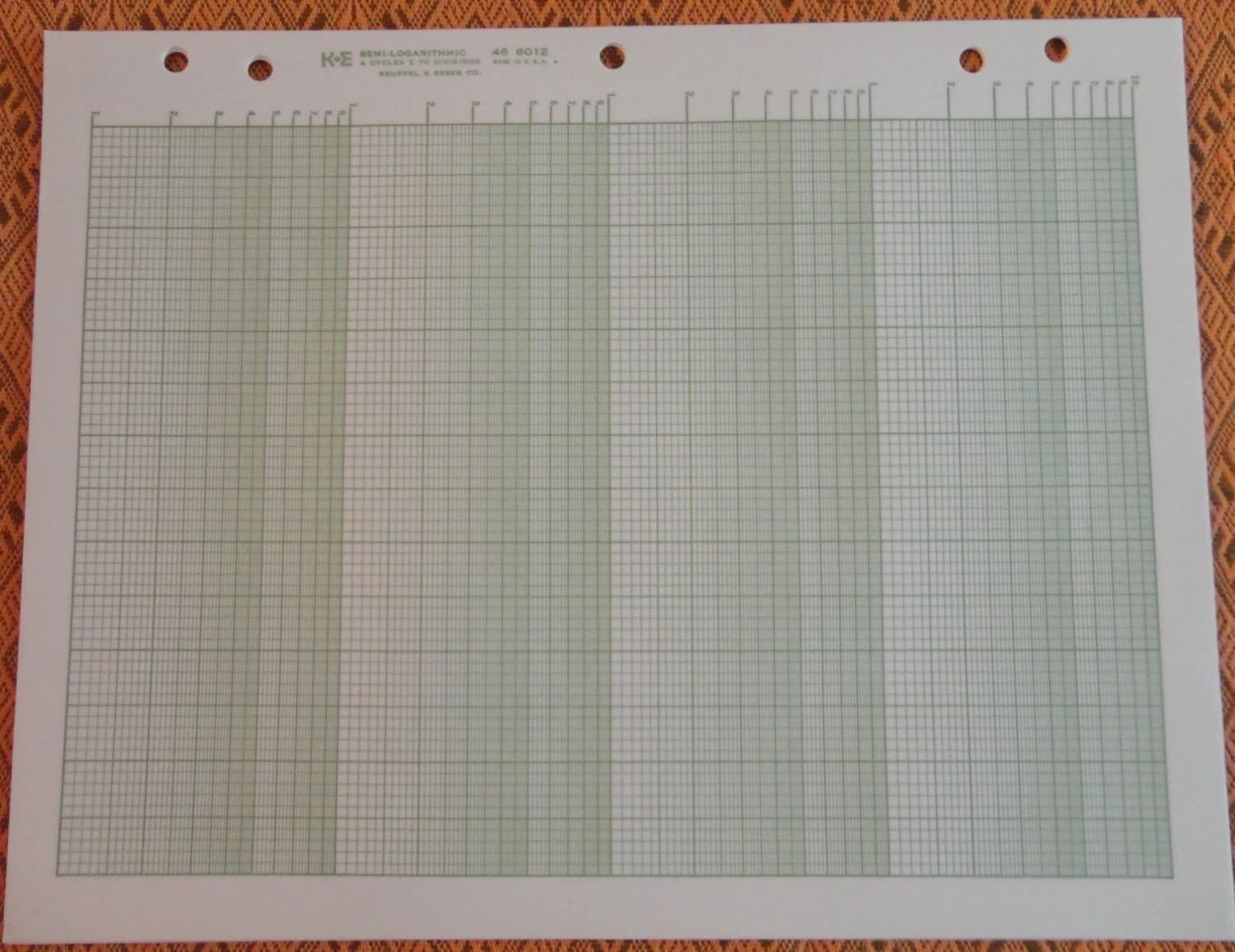 Semi-Log Graph Paper Diagram