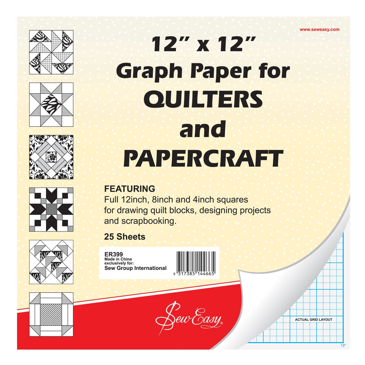 Sew Easy Quilters Graph Paper 12 X 12 Inches EBay