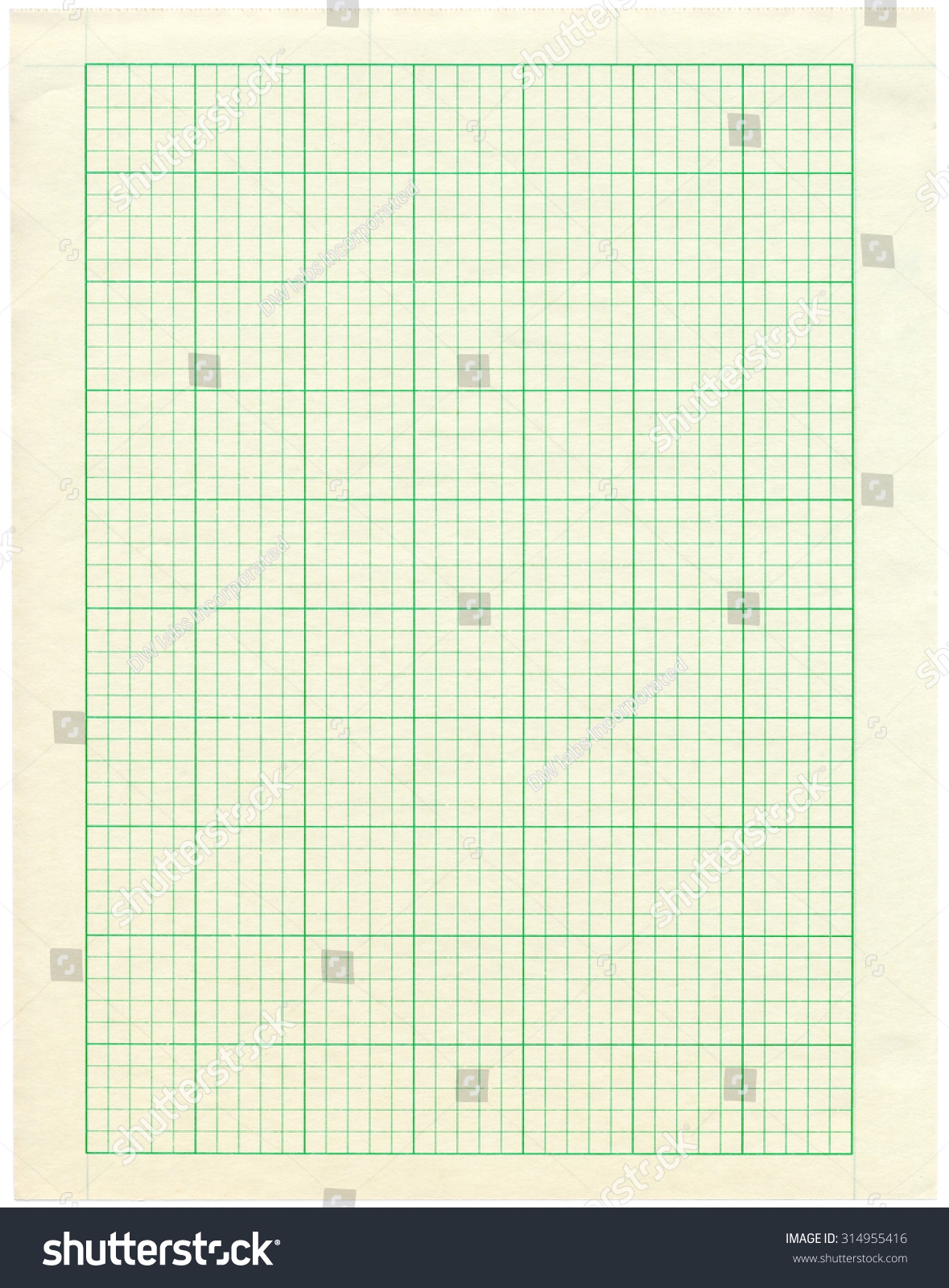 Graph Paper In Green Colour