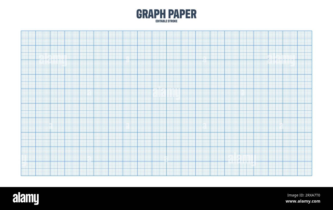 Sheet Of Graph Paper With Grid Millimeter Paper Texture Geometric Pattern Blue Lined Blank For Drawing Studying Technical Engineering Or Scale Stock Vector Image Art Alamy