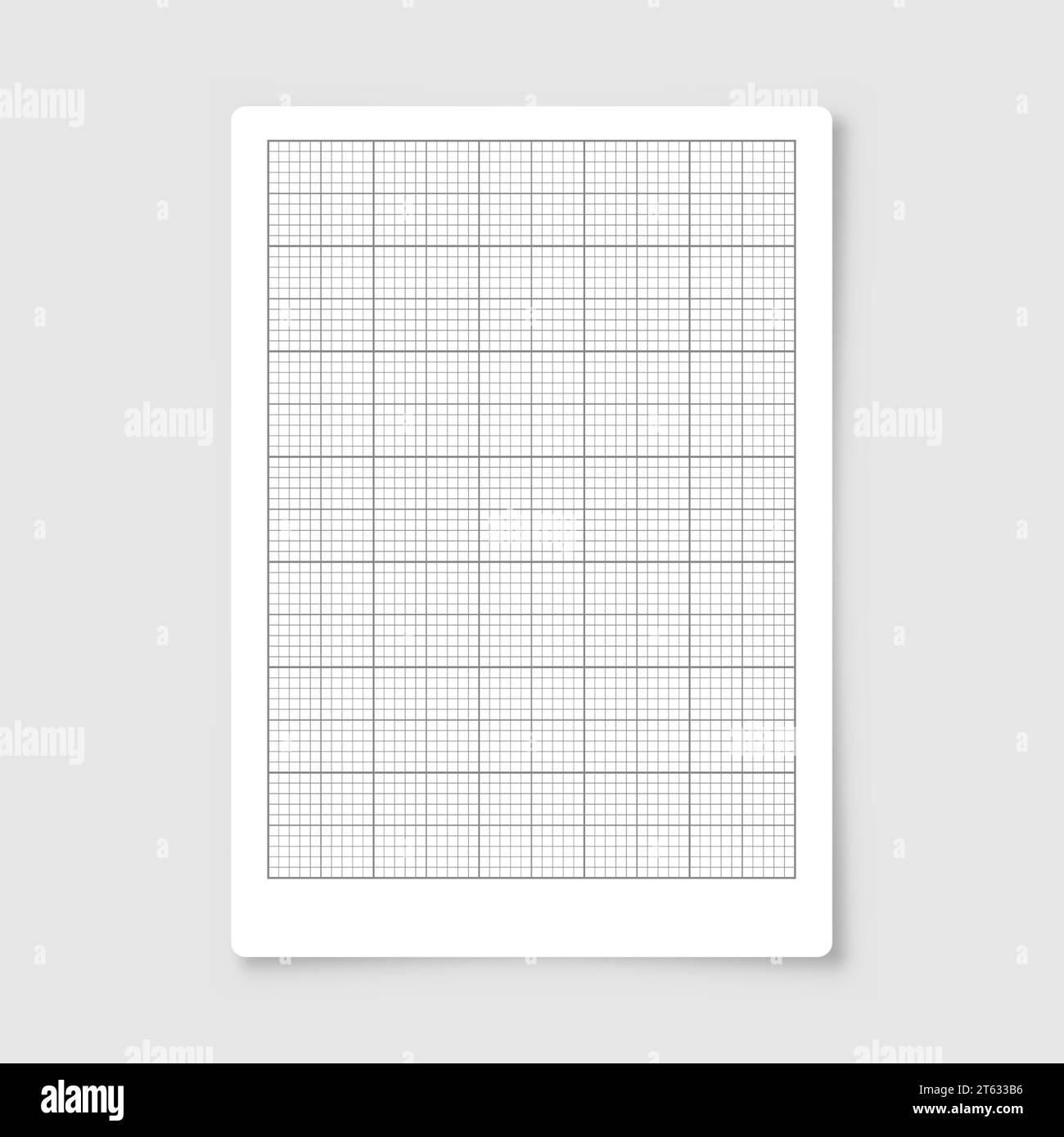 Sheet Of Graph Paper With Grid Millimeter Paper Texture Geometric Pattern Gray Lined Blank For Drawing Studying Technical Engineering Or Scale Stock Vector Image Art Alamy