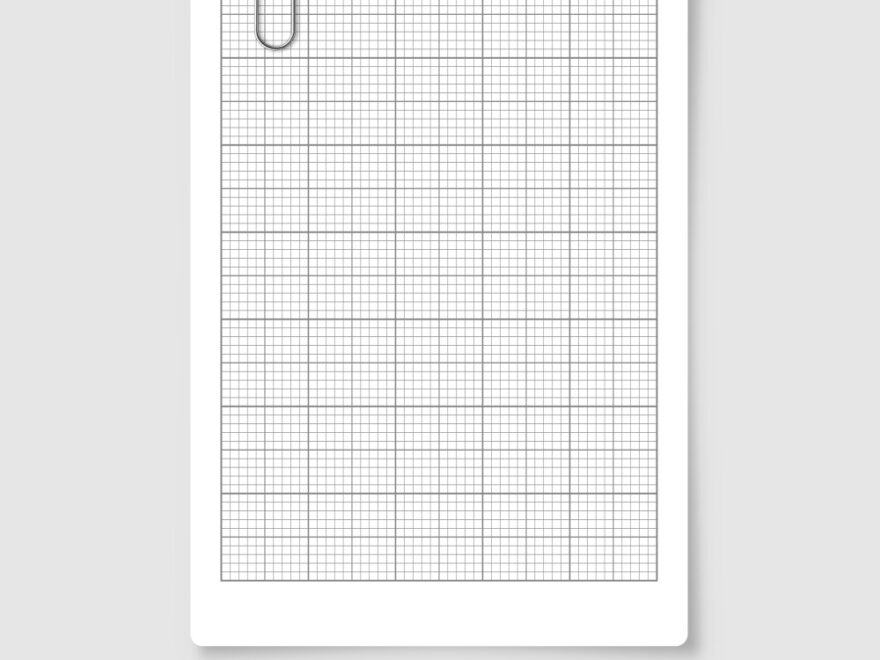 Sheet Of Graph Paper With Grid Millimeter Vector Image