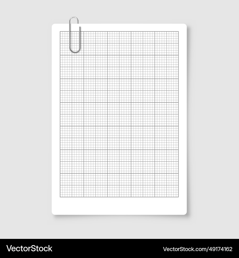 Sheet Of Graph Paper With Grid Millimeter Vector Image Sheet Of Graph Paper With Grid Millimeter Vector Image