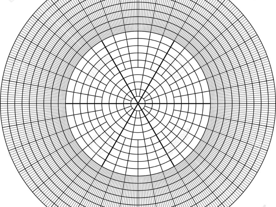 Sheet Of Polar Graph Paper Shows Wear On Edges And Discoloration Royalty Free SVG Cliparts Vectors And Stock Illustration Image 78915796
