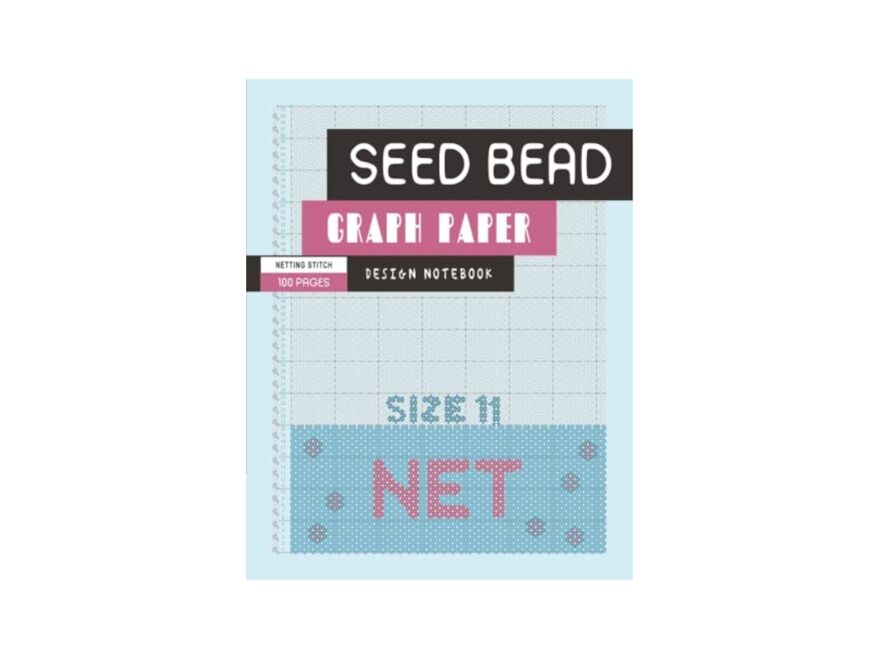 Size 11 Seed Bead Graph Paper Netting Stitch Pattern 100 Pages 3 bead Meshing Design Notebook To Create Beadwork Pattern For Jewelry Making And More BeadStudio MsKapolo Amazon Books