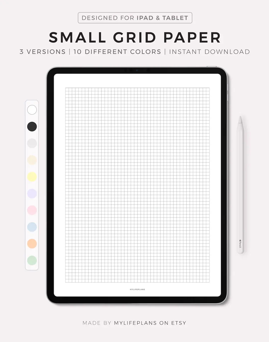 Graph Paper Notepad Template