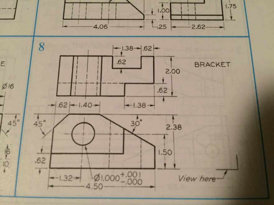 Solved Draw Isometric Pictorials Of 1 Orthographic Chegg