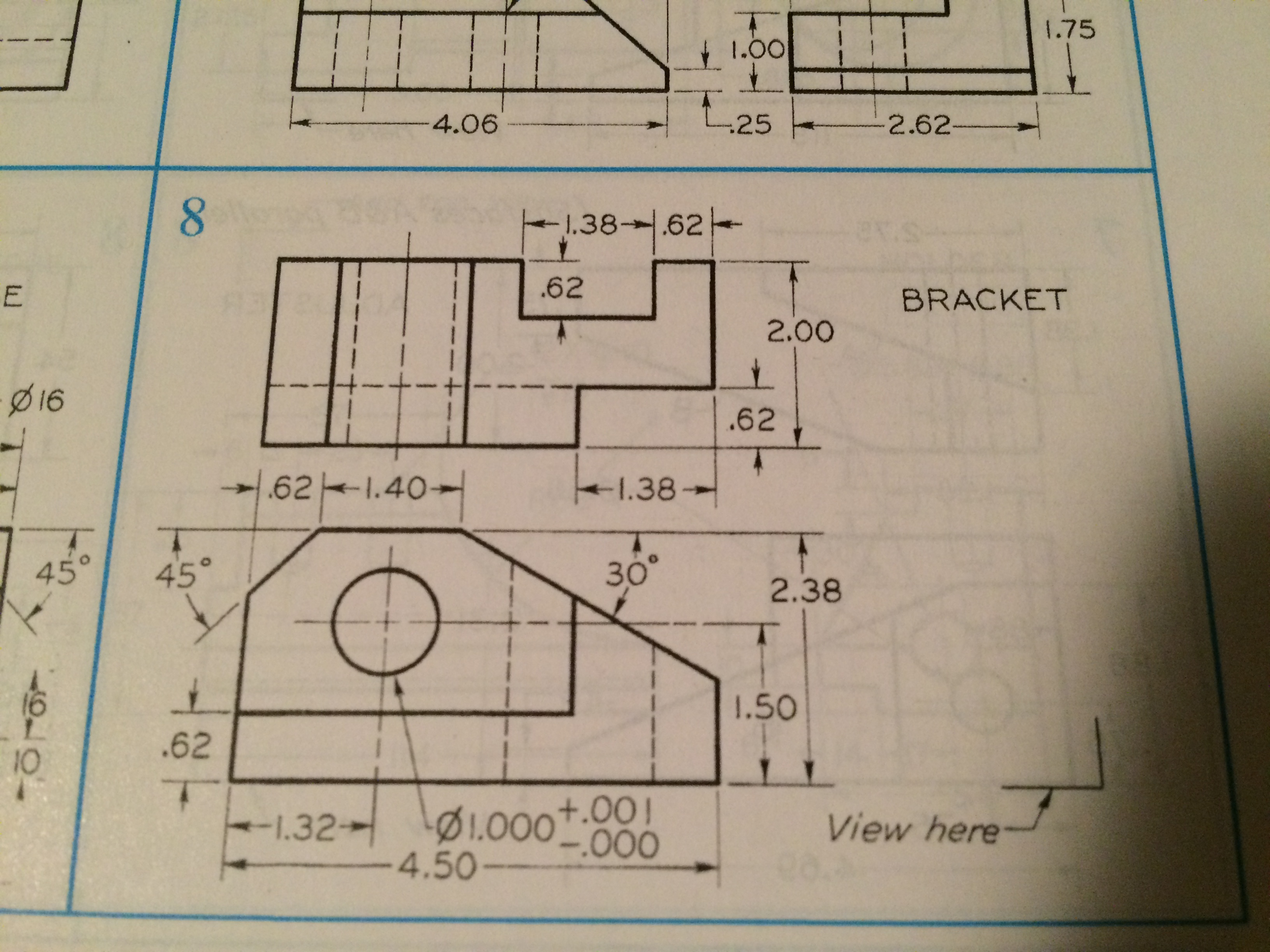 Solved Draw Isometric Pictorials Of 1 Orthographic Chegg