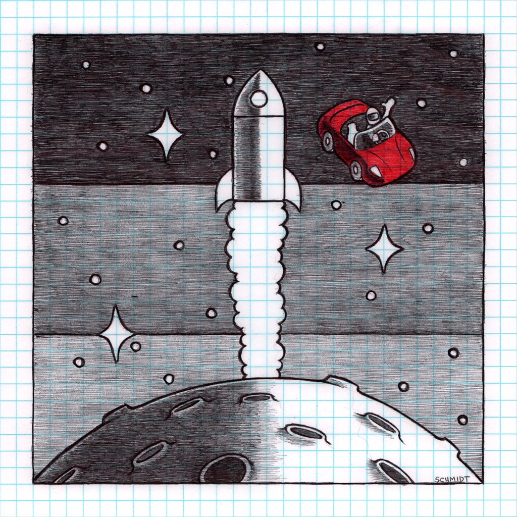 Space Oddity Ball Point Pen On Graph Paper 6 75 Inches Square R Art Space Oddity Ball Point Pen On Graph Paper 6 75 Inches Square R Art