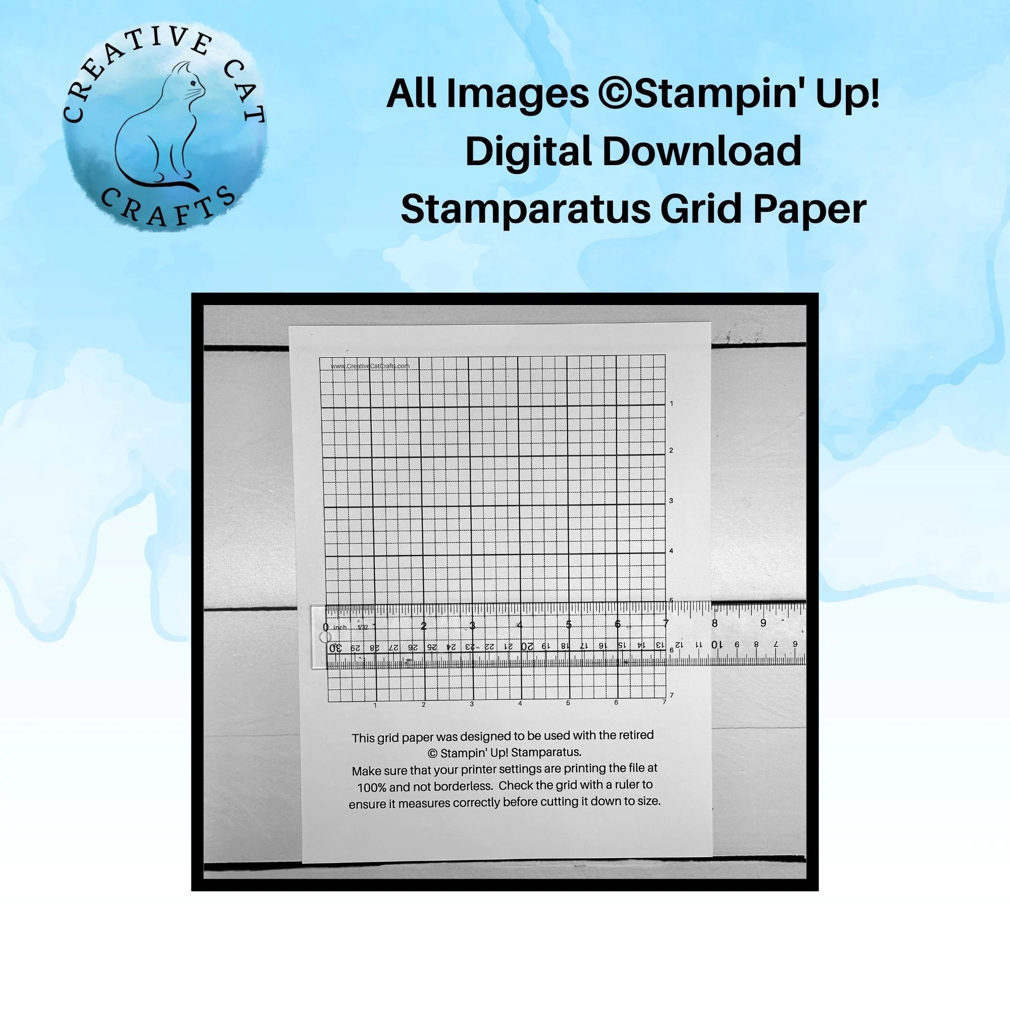 Stamparatus Grid Paper Digital Download Etsy