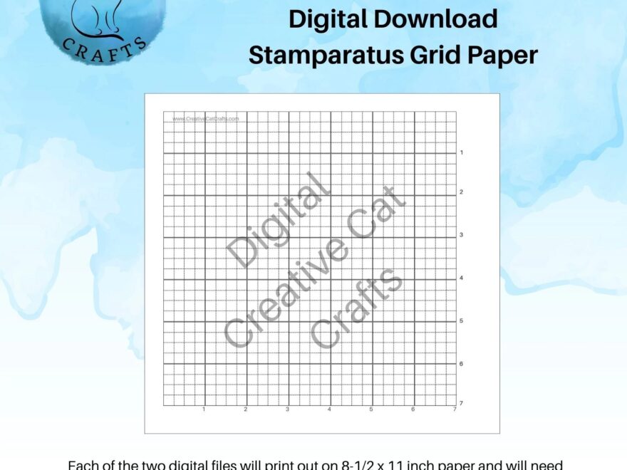 Stamparatus Grid Paper Digital Download Etsy