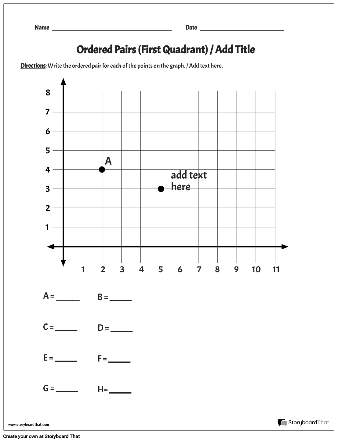 Free Coordinate Graph Picture Worksheets