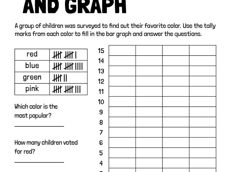 Tally Graph Catholic Themed Worksheets TheCatholicKid