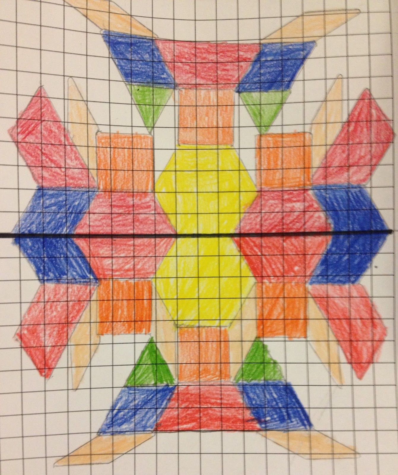 The 4th Grade May niacs Symmetrical Creations