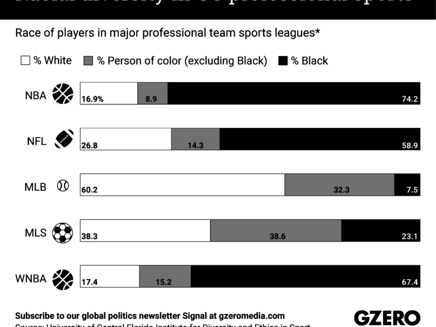 The Graphic Truth Racial Diversity In US Professional Sports GZERO Media