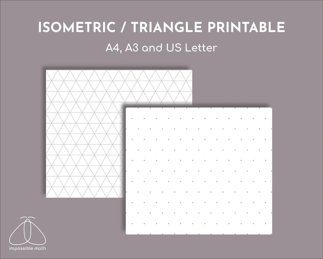 Triangle On The Isometric Graph Paper