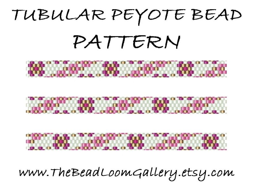 Tubular Peyote Bead PATTERN Vol 36 PDF File PATTERN 4 Variations Etsy