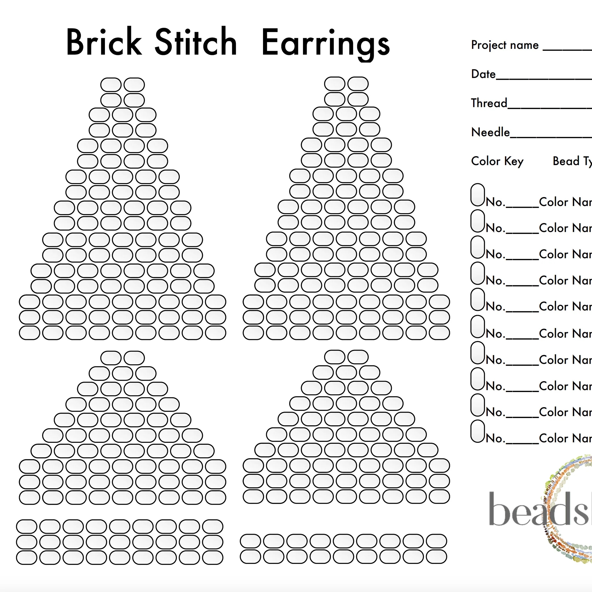 Two Highest Drop Brick Stitch