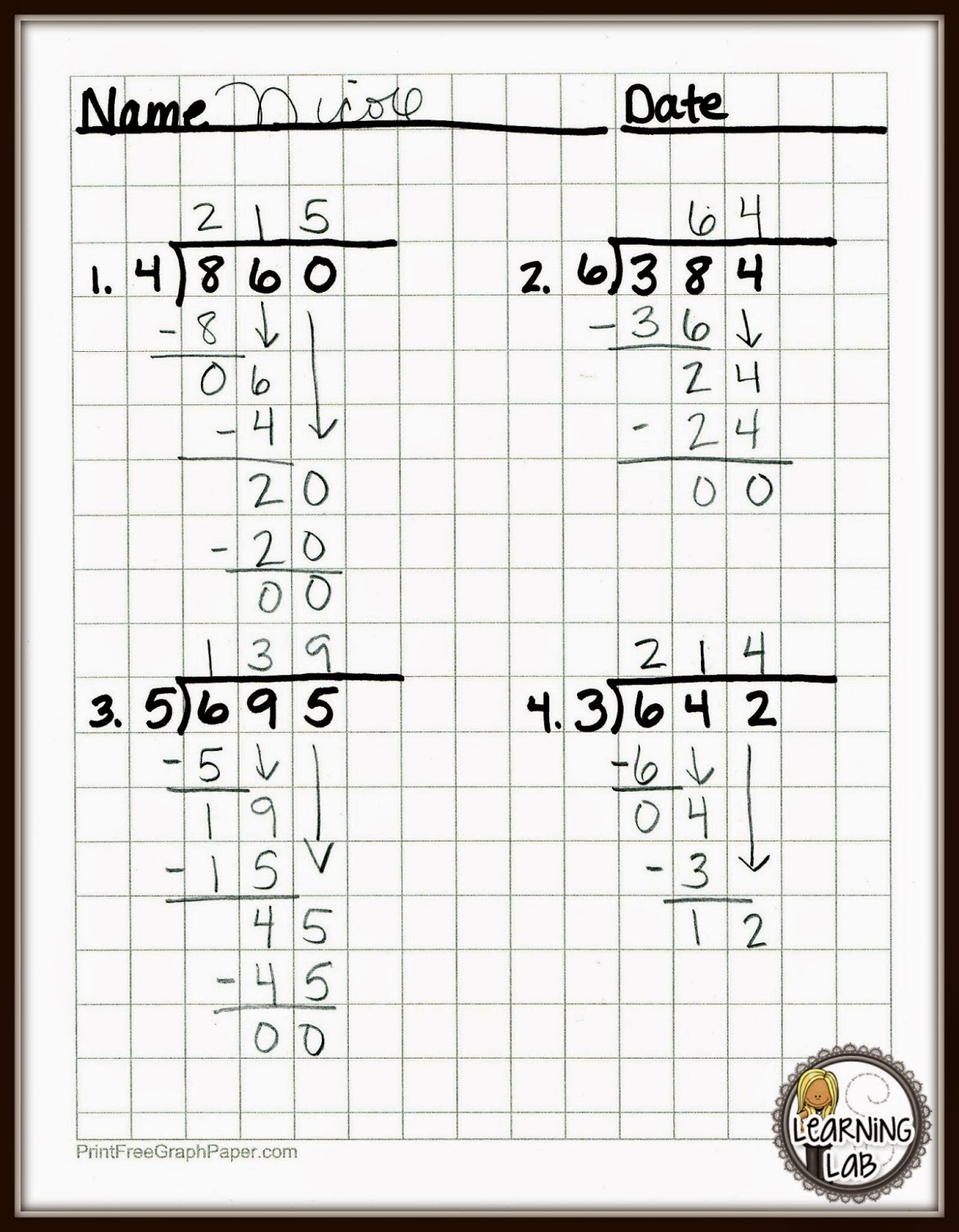 Graph Paper For Math Problems
