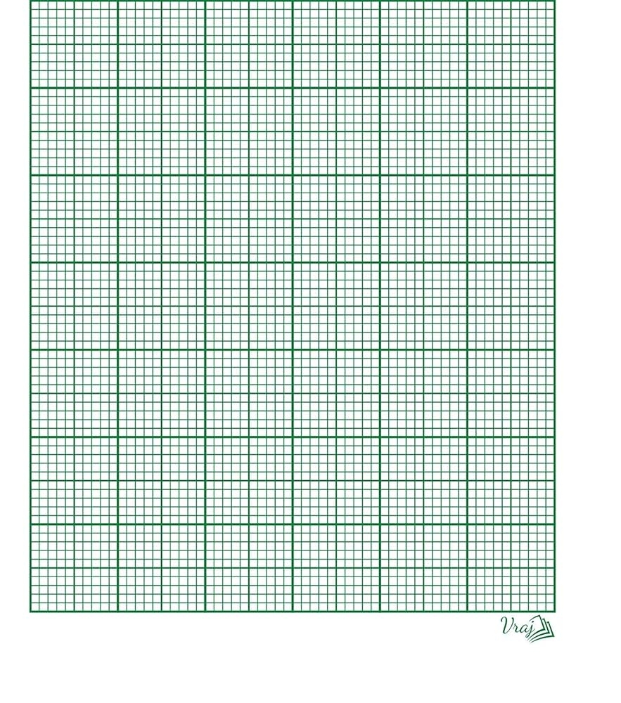 Vraj Student Graph Paper 1 Mm Pack Of 100 Paper Amazon in Office Products