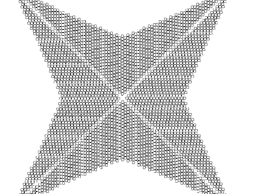 Warped Square Star View Karen Beningfield CONTEMPORARY GEOMETRIC BEADWORK